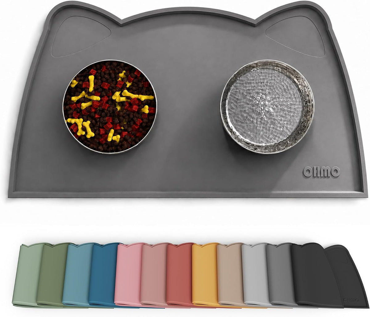 Silicone Pet Feeding Mat – Waterproof Non-Slip Bowl Mat, 36 Options