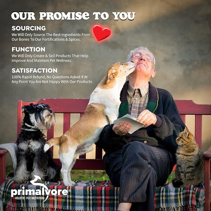 Primalvore Grass-Fed Beef Bone Broth for Dogs &Cats, Mobility Formula w/Collagen Peptides to Help Support Hip & Joints, Digestion, Skin & Coat and Hydration, Human Grade, Made in USA. Beef 2 Pack