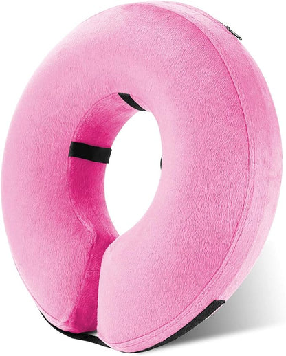 Katoggy Protective Inflatable Recovery Collar, Soft Blow-up Dog Cone Collar, Pet Donut Cone Collar, Comfy Elizabethan Collar After Surgery for Large Dog to Prevent from Biting & Scratching, Medium