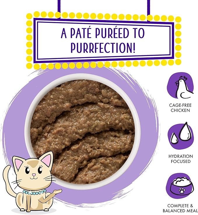 Weruva Wet Cat Food, Meal or No Deal with Chicken and Beef Pate, 5.5oz Can, Pack of 8