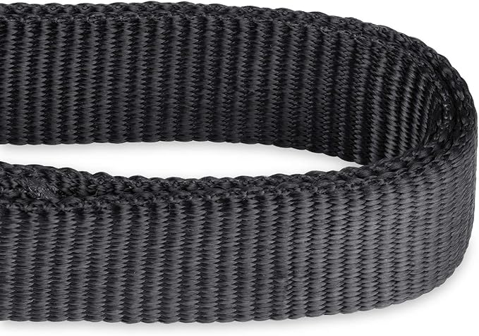 Hyhug Martingale Dog Collar Without Buckle: Anti Escape, No Slip Heavy - Duty Nylon, Colorfast & Adjustable for Medium Breeds(Medium, Black)