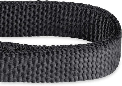 Hyhug Martingale Dog Collar Without Buckle: Anti Escape, No Slip Heavy - Duty Nylon, Colorfast & Adjustable for Medium Breeds(Medium, Black)