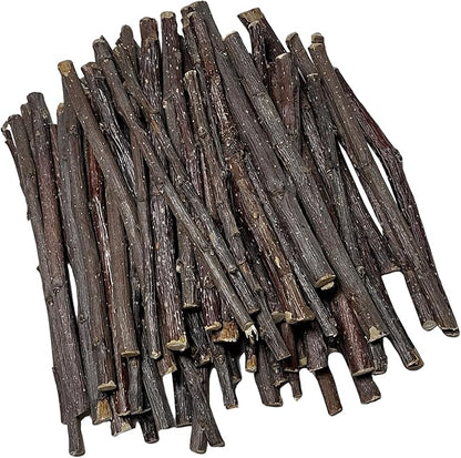 600g Apple Sticks Small Animals Wooden Pet Chew Treats Toys for Guinea Pigs Hamsters Rabbits Chinchillas Squirrels Small Animal Molar Wood Treats Toys