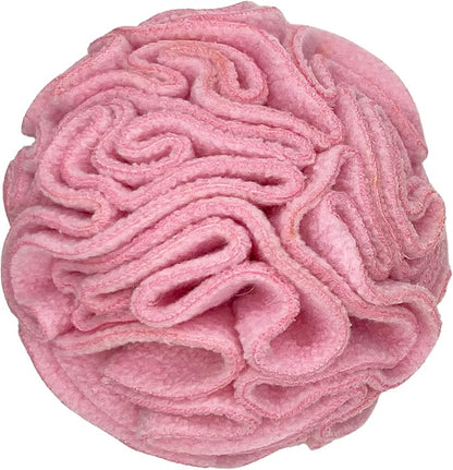 Puppy and Small Breed Snuffle Interactive Foraging Dog Puzzle Ball Toy Pink