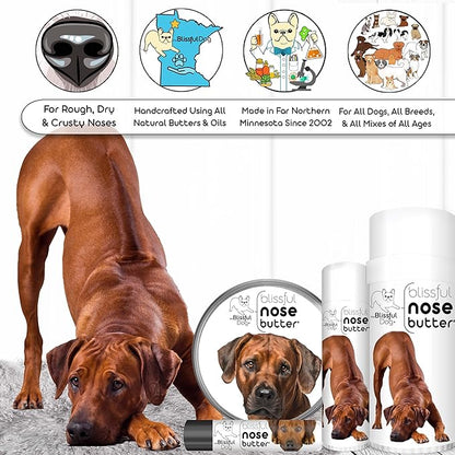 The Blissful Dog Rhodesian Ridgeback Unscented Nose Butter - Dog Nose Butter, 4 Ounce