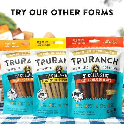 Large Pork Skin Rolls - Smoked Collagen Rolls - Collagen Chews for Dogs - Real Pork Skin - Rawhide Alternative - Easy to Digest Treat, 1 Bag, 3 Count