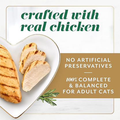 Fancy Feast Gems Pate Cat Food Mousse With Chicken and a Halo of Savory Gravy Cat Food - (Pack of 8) 4 oz. Boxes