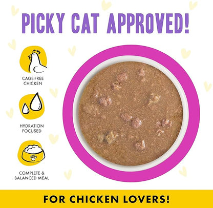 Weruva B.F.F. OMG - Best Feline Friend Oh My Gravy!, Chicken & Duck Dream Team with Chicken & Duck in Gravy, 2.8oz Can (Pack of 12)