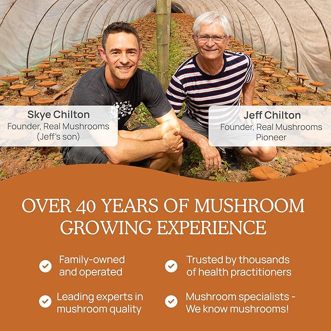 Real Mushrooms Cordyceps Mushroom Powder - Organic Cordyceps Powder Mushroom Energy and Wellness Support - Rich in Beta Glucans - Non-GMO, Vegan Supplement, 60 Servings