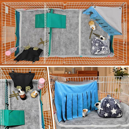 Guinea Pig Bedding, Disposable Guinea Pig Cage Liners, Charcoal Odor Controlling Absorbent Waterproof Pee Pads for Rabbits, Hamster and Other Small Animals. 18''x31'',50 Count