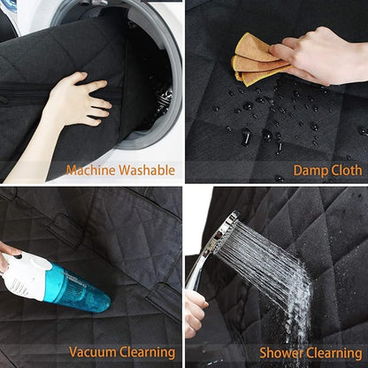 Bench Dog Car Seat Cover for Back Seat Waterproof Seat Covers Durable Scratch Proof Nonslip, Protector for Pet Fur & Mud Washable Backseat Cover for Cars Armrest Compatible