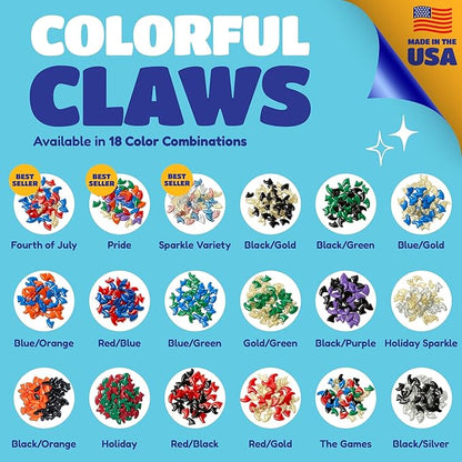 Soft Claws Cat Nail Caps for Medium Cats – 40 Caps (Silver & Gold) – Made in USA – Veterinarian-Developed | Scratch Protection, Easy to Apply, Long-Lasting Covers