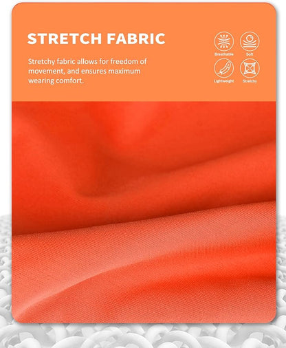 Harrison Howard Horse Fly Mask with Forelock Opening Stretch Breathable and Comfortable for Horses UV -Protection Orange L