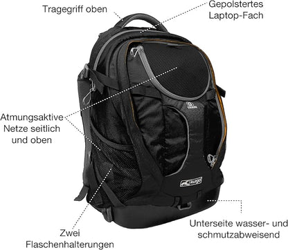 Kurgo G-Train Dog Carrier Backpack for Small Pets Up to 25 Lbs, TSA & Airline Approved, Navy Blue