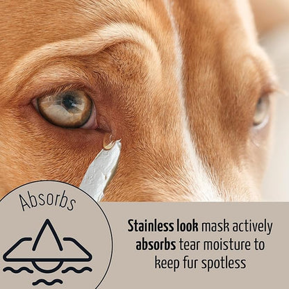 Tauro Pro Line Clay Tear Stain Remover for Dogs - Shield Mask for Eyes, Ears, Mouth, Gentle Grooming Product for Dogs, Puppy & Cat (Stainless Look - 1.69 Fl Oz)