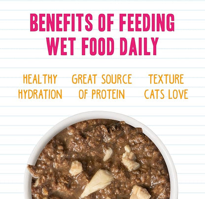 Weruva BFF Minced Natural Wet Cat Food, Tuna and Salmon Soulmates in Gelee, 10oz Can, Pack of 12
