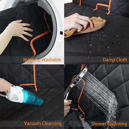 Car Seat Protector, 600D Heavy Duty Car Seat Cover for Dogs, Waterproof Dog Car Seat Cover for Back Seat, Scratch Proof Nonslip Seat Cover for Dogs in Car