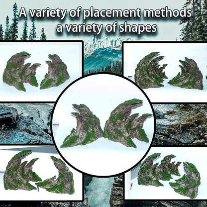 Novelsite Fish Tank Accessories, Aquarium Decorations, Scenery, Rock Ornaments - Create Aquatic Beauty with Premium Aquarium Decorations,8.5" W x 4.5" H x 3.2" D