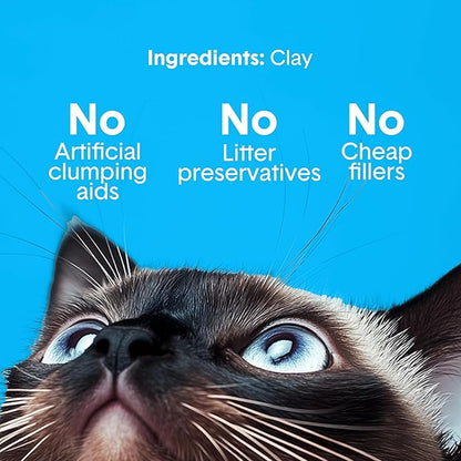 Boxie® Unscented 30 Day Odour Control Clumping Clay Cat & Kitty Litter 28 lb, 99.9% Dust-Free, Hard Flat Top® Clumps, No Fragrances No Fillers, Long-Lasting, Easy to Scoop