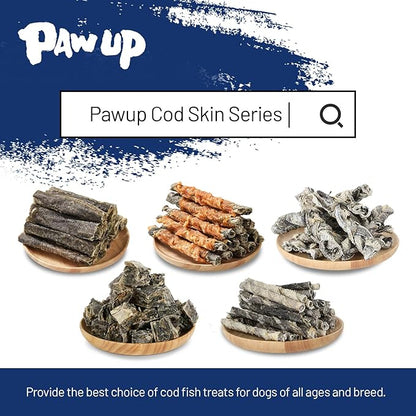 Dog Treat Chicken Wrapped Cod Skins, Fish Chews Rolls for Medium Dogs, Healthy, Rawhide-Free, 12.5 oz