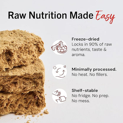 Stella & Chewy's Freeze-Dried Raw Dinner Patties - Duck Duck Goose Recipe - High Protein Grain-Free Puppy & Dog Food - Perfect For Picky Eaters - 25 oz