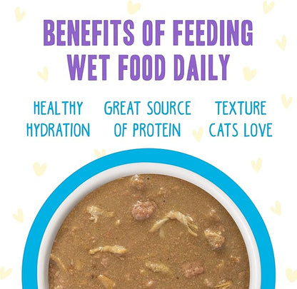 Weruva B.F.F. OMG - Best Feline Friend Oh My Gravy!, Chicken Cloud 9 with Chicken in Gravy, 2.8oz Can (Pack of 12)
