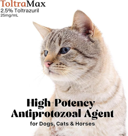 Toltrazuril 2.5% for Horses, Dogs, Cats, 960mL/32.4 Ounce, for Non-Food Chain Animals