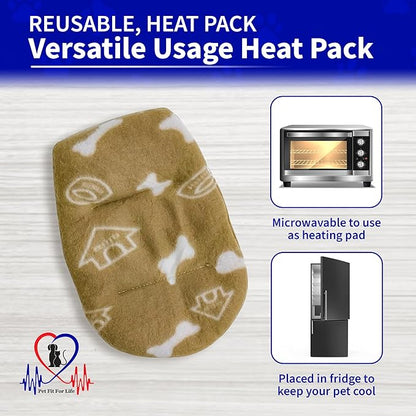Pet Fit For Life Cuddle Pup Toy with Heartbeat & Heat Pack - USB Rechargeable Cuddly Dog Sleep Aid - Calming Comfort for Anxiety Relief - Safe, Huggable Pet Crate Training Aid - Small (12" Long)
