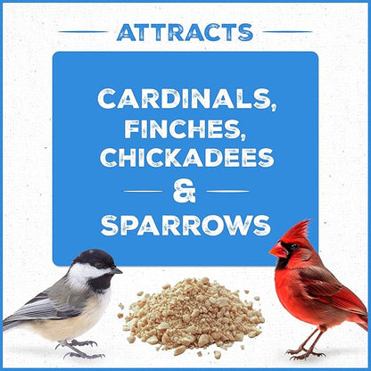 Pennington Select Chips & Bits Wild Bird Seed for Outside Feeders, High-Protein, No-Hull & No-Waste, Sunflower Chips & Peanut Bits Attract Songbirds,15-lb. Bag