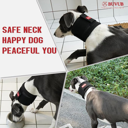 Adjustable Dog Neck Brace for Neck Pain & Injury Relief - Soft & Comfortable Support Collar for Dogs for Recovery After Surgery or Injury(Large)
