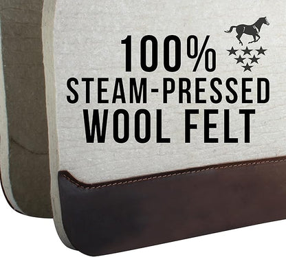 Professional's Choice 100% Steam-Pressed Wool Felt Saddle pad
