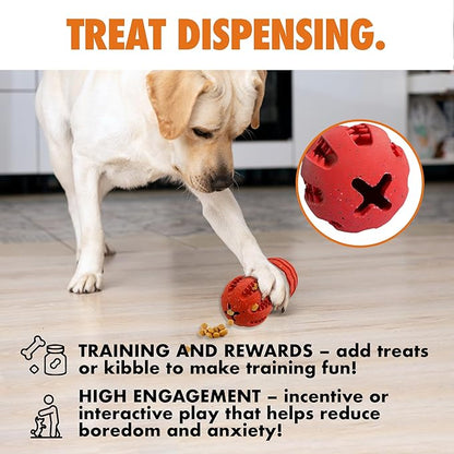 Max Fusion with Nike Grind, Dog Chew Toy, Arlee Weeble Treat Dispensing Toy for Dogs, Durable & Interactive for Pets, L
