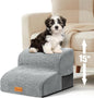 Foam Dog Stairs for Small Dogs & Cats Non Slip Pet Steps 2 Tier