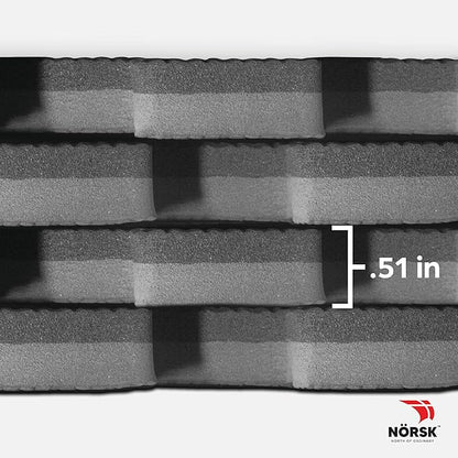 Norsk Multi-Purpose Reversible Floor Mats - EVA Interlocking Foam Tiles (Gray/Black 24 Tiles - 96 sq. Ft. 1/2" Thick)