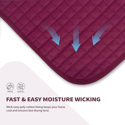 Tackmore Western Saddle Pad Breathable, Shock-Absorbing Saddle Pad
