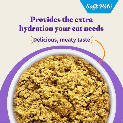 Halo Wet Cat Food Whole Salmon Stew Recipe, Grain Free Wet Cat Pate, Canned Cat Food for Extra Hydration, 5.5 Oz Can (Pack of 12)
