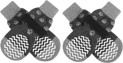 EXPAWLORER Anti Slip Dog Socks to Prevent Licking Paws, Dog Shoes for Hot Pavement, Dog Booties for Small Medium Large Senior Dogs, Traction Control Dog Boots & Paw Protectors for Hardwood Floors