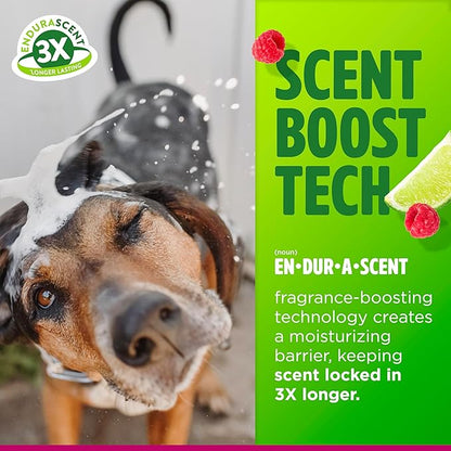 TropiClean Dog Perfume, Long Lasting Raspberry Lime Cologne, Deodorizing Spray for Smelly Dogs, After Bath Detangling Spray, Safe for Cats, 8oz.