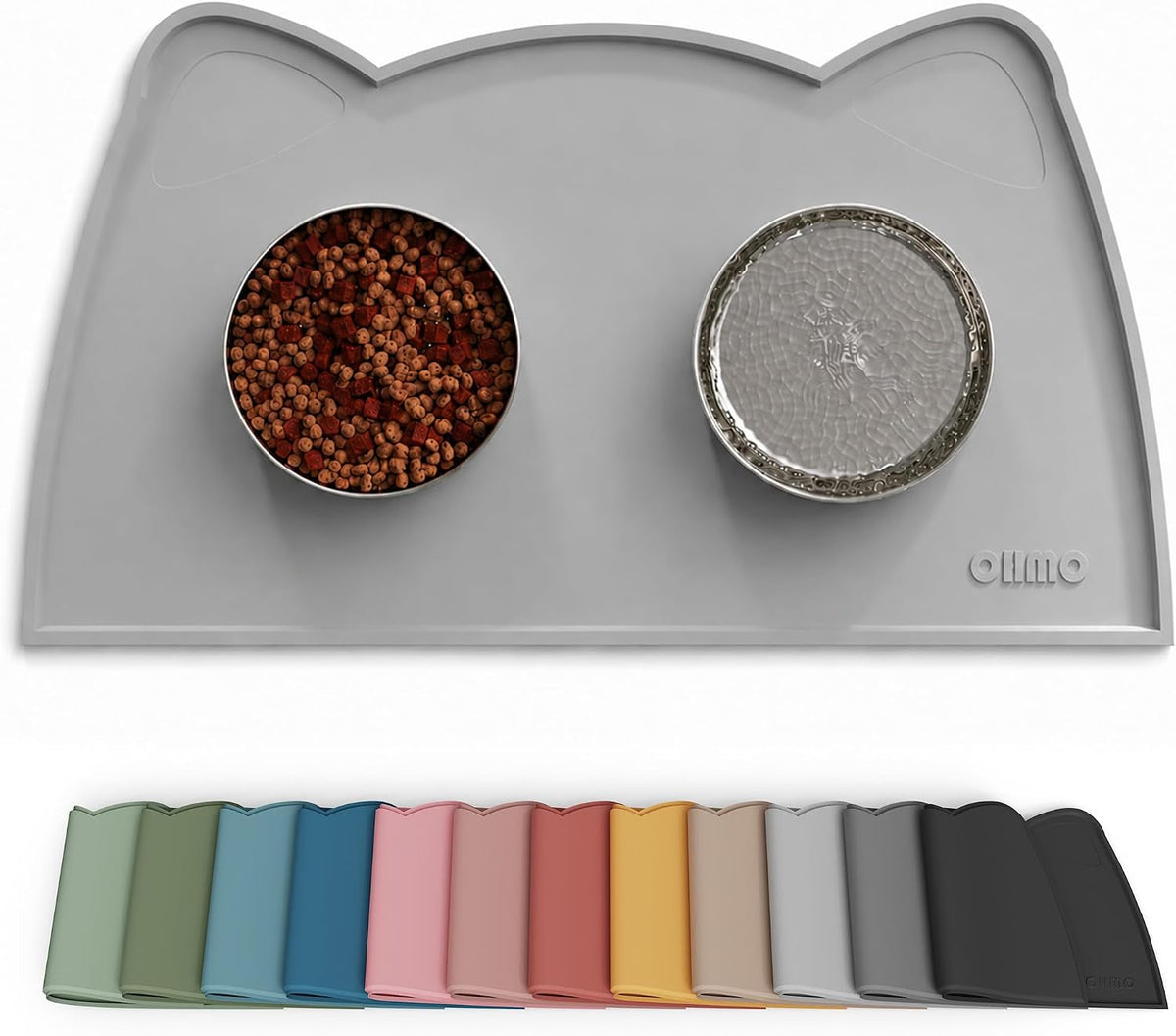 Silicone Pet Feeding Mat – Waterproof Non-Slip Bowl Mat, 36 Options