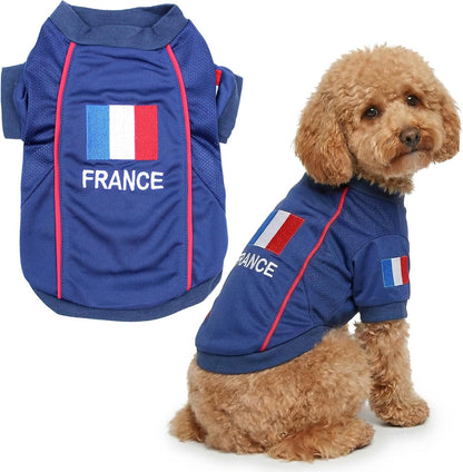 Parisian Pet Soccer Jersey for Dogs – Breathable Mesh Team Jersey, XS–5XL