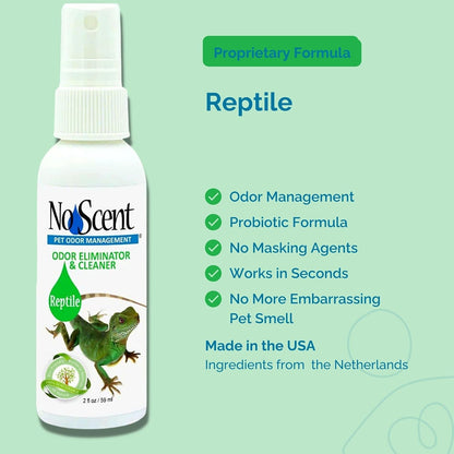 No Scent Probiotic Reptile Tank Cleaner & Odor Spray – 32 oz