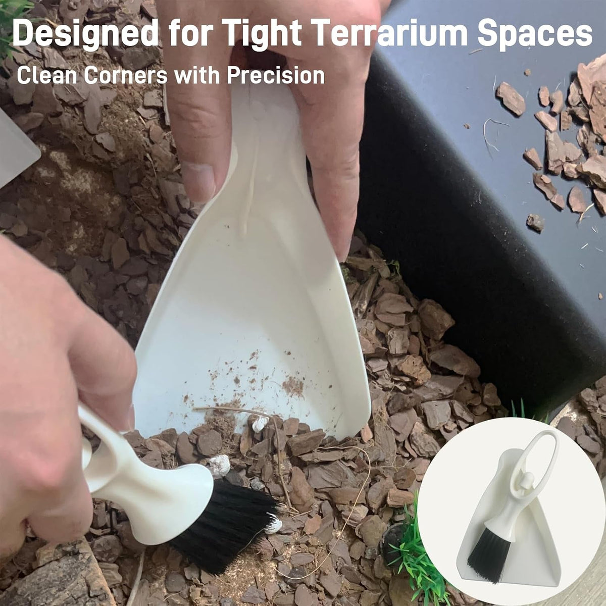 Reptile Habitat Cleaning Kit – 9-Piece Terrarium Tool Set