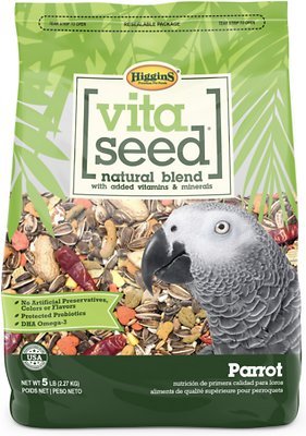 Parrot Care Bundle 10” Cuttlebone, Mineral Grit, VetRx & Vita Seed Parrot Food Large Birds