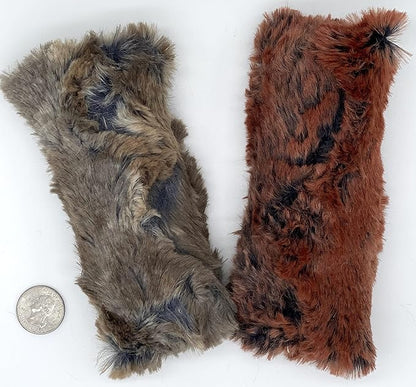 Refillable Kitty Crinkle Furry Catnip Toy