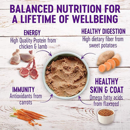 Wellness Wet Canned Dog Food, Pate Variety Pack, 12.5 Ounce Can (Pack of 6)