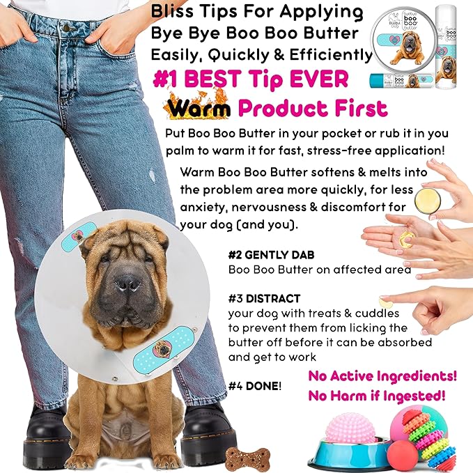 The Blissful Dog .15 oz Tube Chinese Shar Pei Booboo Butter