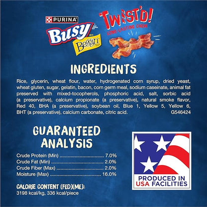 Purina Busy with Beggin’ Twist’d Adult Dog Chew Bone Treats - 10 ct. Pouch