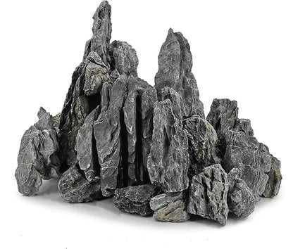 Unocho Aquarium Rocks Natural Seiryu Rock 20LB aquascape Stone for Fish Tank Aquariums Landscaping Model Tank Decoration Aquarium Miniature and Fairy Garden- 3 to 10 inches