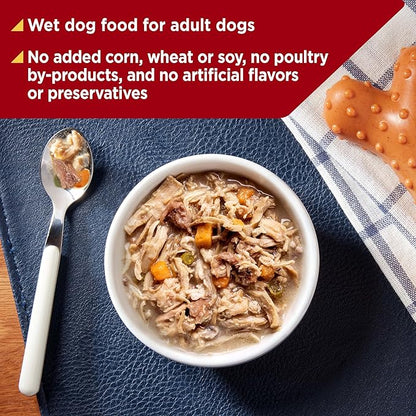 Nature's Recipe Grain Free Chicken & Beef Recipe in Savory Broth Wet Dog Food, 2.75 oz. Cup, 12 Count