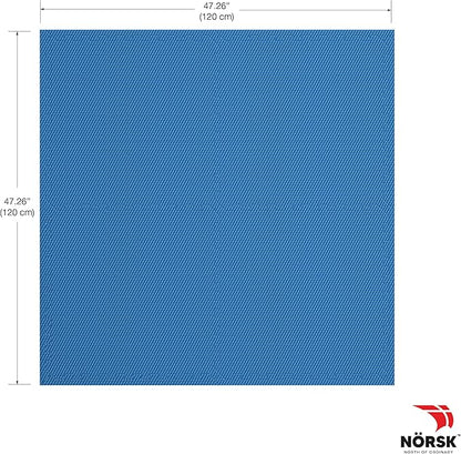 Norsk Reversible Gym Exercise Mats 3/4" Thick EVA Interlocking Foam Tiles, Perfect Home Gym Flooring, 24 Tiles & 48 Trim Pieces, 96 Sq. Ft. Reversible, Dazzling Blue/Black